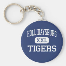 Hollidaysburg - tigres - joven - Hollidaysburg Llaveros Personalizados
