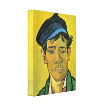 Hombre con el casquillo de Vincent van Gogh Impresiones En Lona