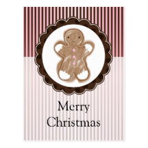 Hombre de Gingerbraed del navidad Postal
