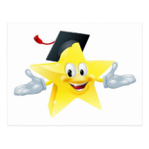 Hombre de la estrella de la educación postales