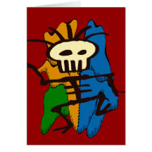 Hombre de los huesos N Rags Tarjetas