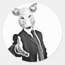 hombre de negocios pegatina