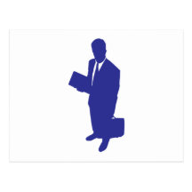 Hombre de negocios tarjeta postal