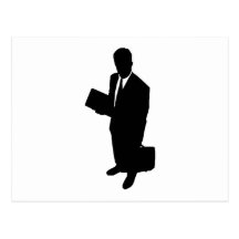 Hombre de negocios tarjetas postales