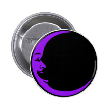 Hombre de risa blanco de la luna de la luna de la  pin