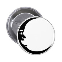 Hombre de risa negro de la luna de la luna azul de pin