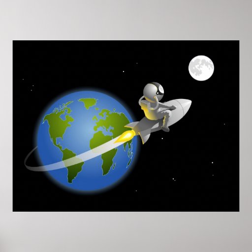 Hombre de Rocket a Posters