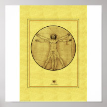 Hombre de Vitrivius Posters