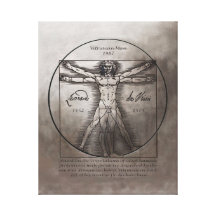 Hombre de Vitruvian de Leonardo da Vinci Impresiones En Lona