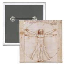 Hombre de Vitruvian Pins
