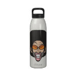 Hombre del Afro botellas de agua