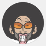 Hombre del Afro de Hiphop pegatinas