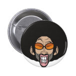 Hombre del Afro de Hiphop botones