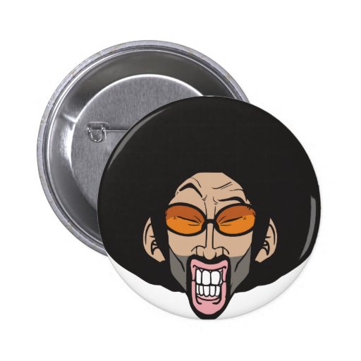 Hombre del Afro de Hiphop Pin