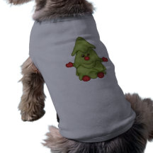 Hombre del árbol de navidad prenda mascota