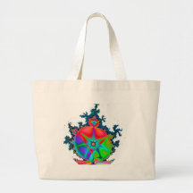 Hombre del fractal bolsa de mano