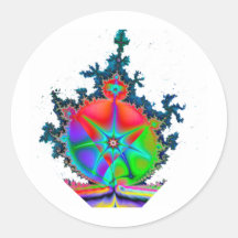 Hombre del fractal pegatina