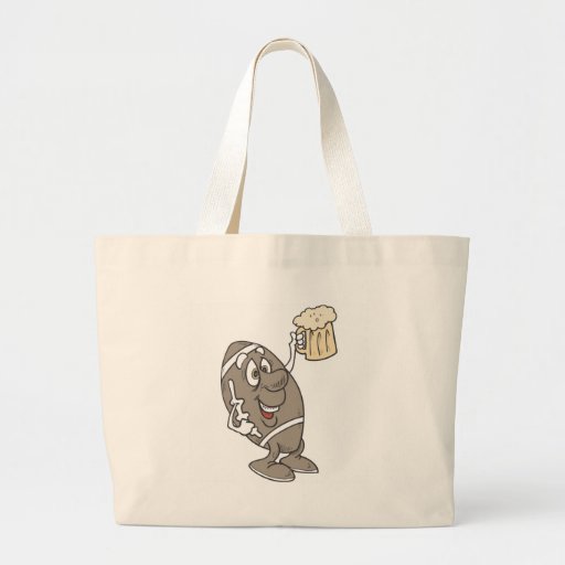 Hombre del fútbol bolsas lienzo