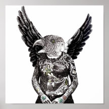 Hombre del pájaro de Birdland Impresiones