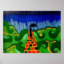 Hombre del paraguas posters