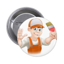 Hombre del pintor o del decorador pins
