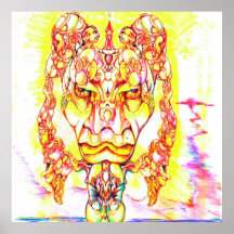 Hombre del tigre impresiones