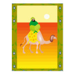 Hombre en camello tarjetas postales