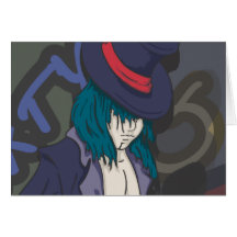 Hombre en un Tophat Tarjeta