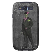 Hombre esquelético gótico elegante atractivo galaxy SIII carcasa