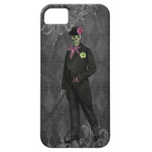 Hombre esquelético gótico elegante atractivo iPhone 5 cobertura
