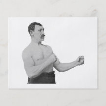 Hombre excesivamente de hombres Meme Flyer A Todo Color
