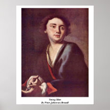 Hombre joven de Peter Juan Brandl Poster