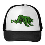 Hombre lobo que come al bebé (verde) gorras de camionero