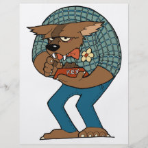Hombre lobo tarjetón