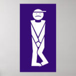 Hombre para aseos poster