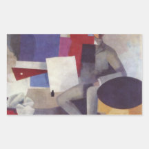Hombre que se sienta por el La Fresnaye Rectangular Altavoz