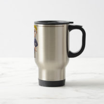 Hombre y muestra de negocios tazas