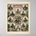 Hombres de color distinguidos posters