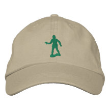 Hombres verdes del ejército gorra de béisbol bordada