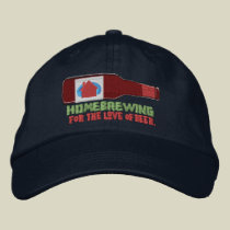 Homebrewing bordó el gorra gorras bordados