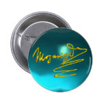 HOMENAJE A MOZART, aquamarine azul Pin
