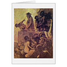 Homo de Ecce de Honore Daumier Tarjetón