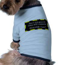 Homosexuales y lesbiana de la ayuda camiseta de mascota