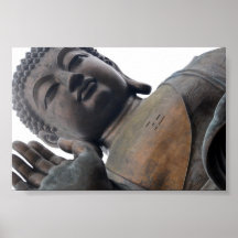 Hong Kong gigante que sienta a Buda Poster