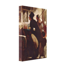 Honore Daumier - la tienda del grabado Lona Estirada Galerías