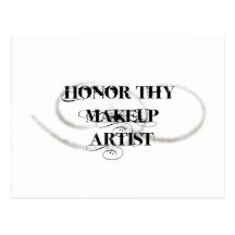 Honre a Thy artista de maquillaje Tarjetas Postales