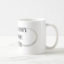 Honre a Thy comedor del queso Taza