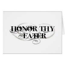 Honre a Thy comedor Tarjetón