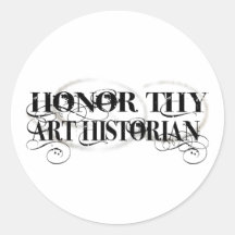 Honre a Thy historiador de arte Pegatinas