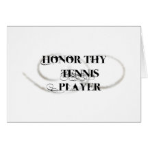 Honre a Thy jugador de tenis Felicitación